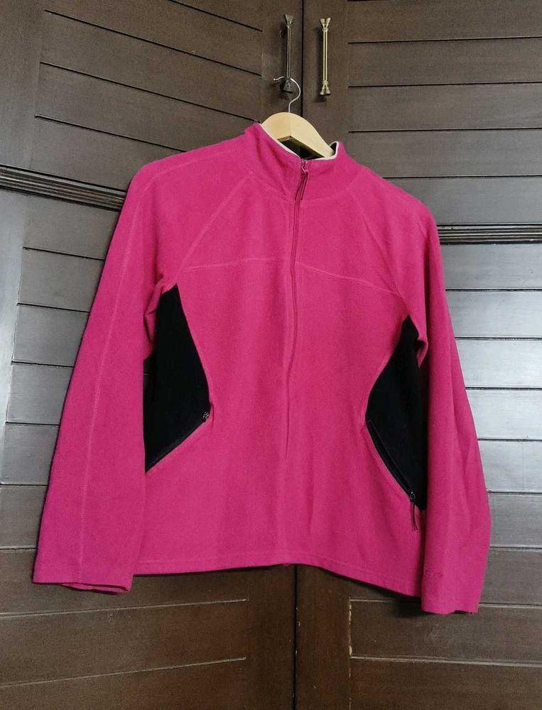 Champion Women Pink Fleece Jacket