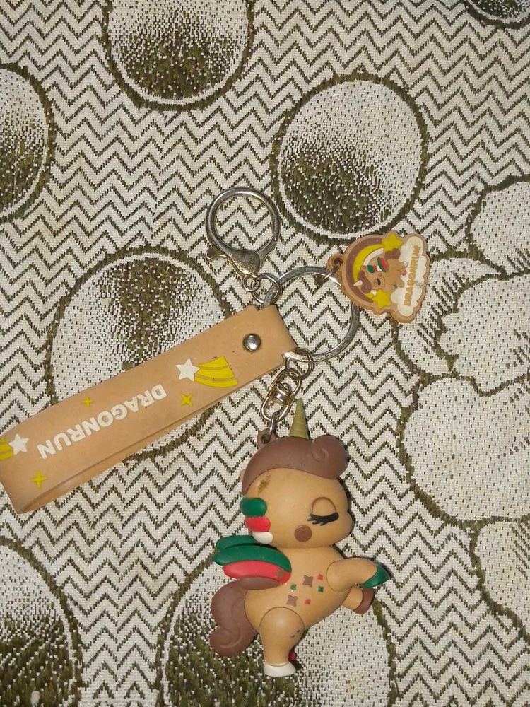 Dragon Run Unicorn Keychain