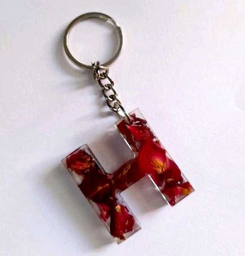 Real Rose Preserved Keychain