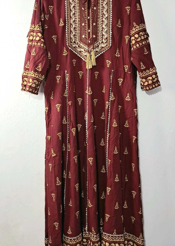 Maroon Umbrella Suit