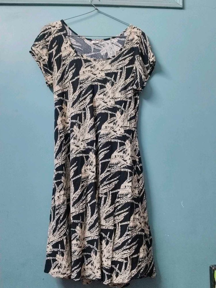 Tropical Print Dress