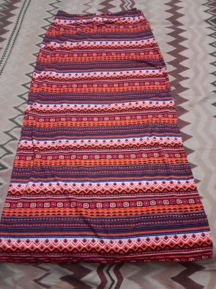 Patterned Ethnic Skirt