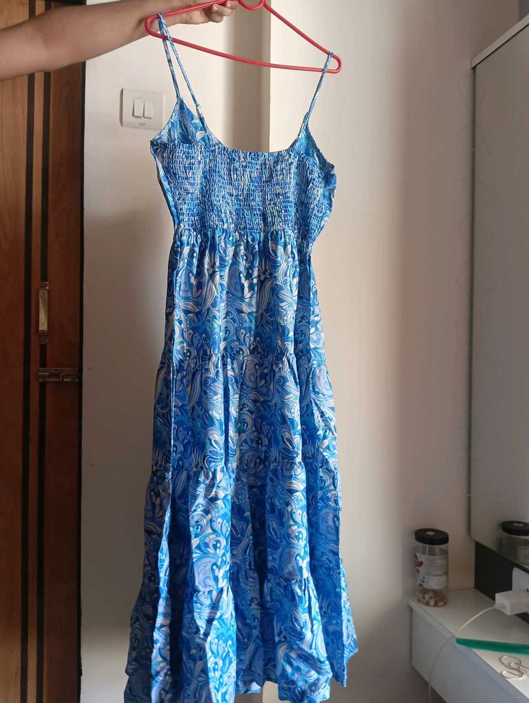 Blue Patterned Sundress