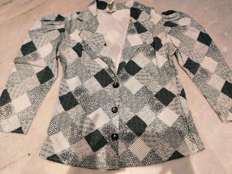 Vintage Patterned Blazer