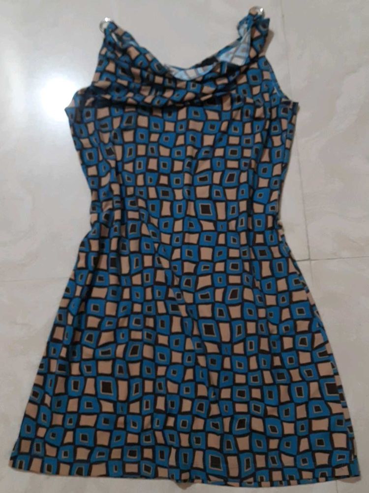 Patterned Mini Dress