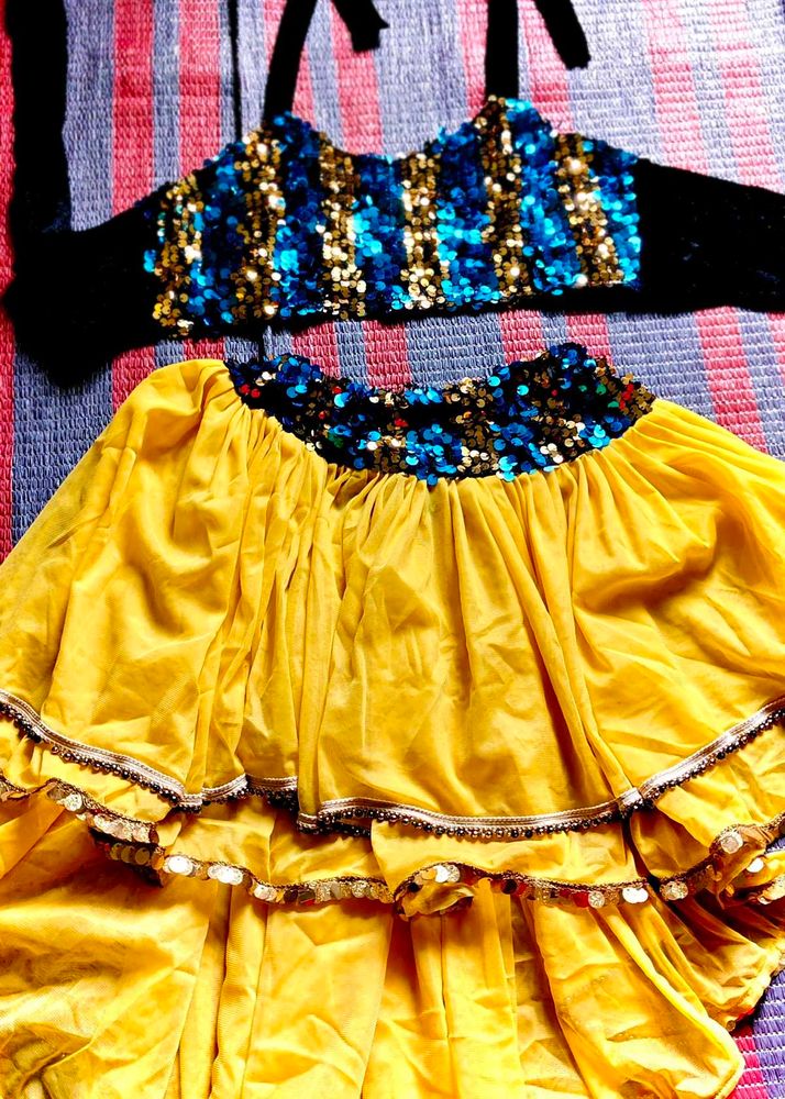 Sequin Top &amp; Skirt Set