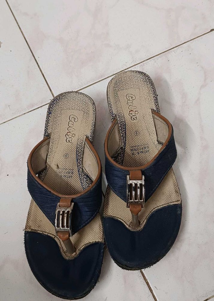 Cute Blue Flip Flops