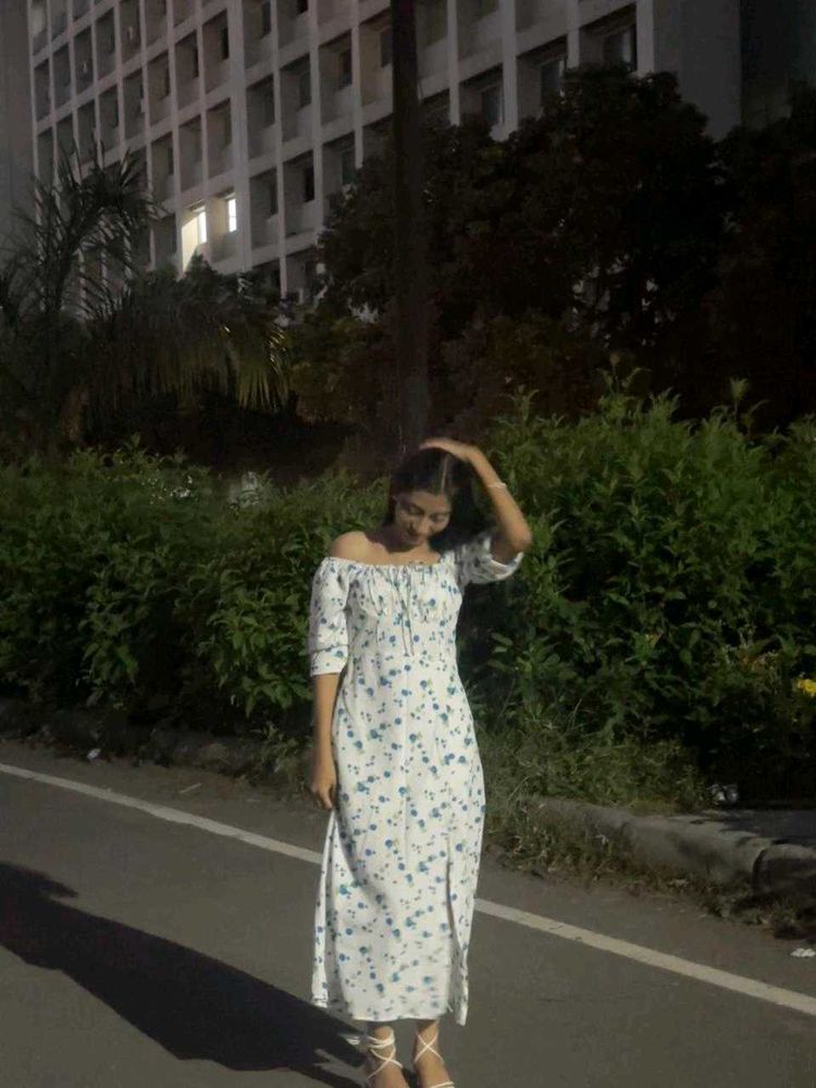 Floral Off-Shoulder Dress