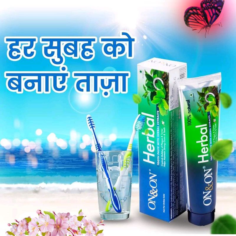 On &amp; On Herbal Toothpaste 🍀🌱