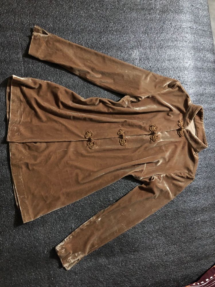 Chinese Vintage Velvet Mandarin Collar Jacket