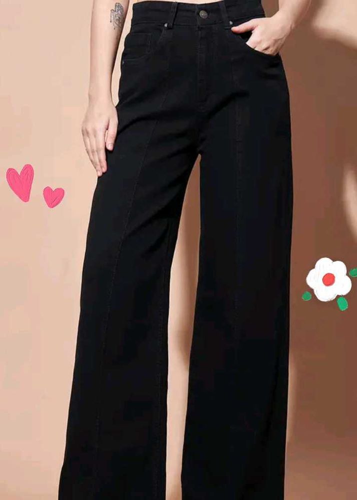 Black Wide Leg Jeans