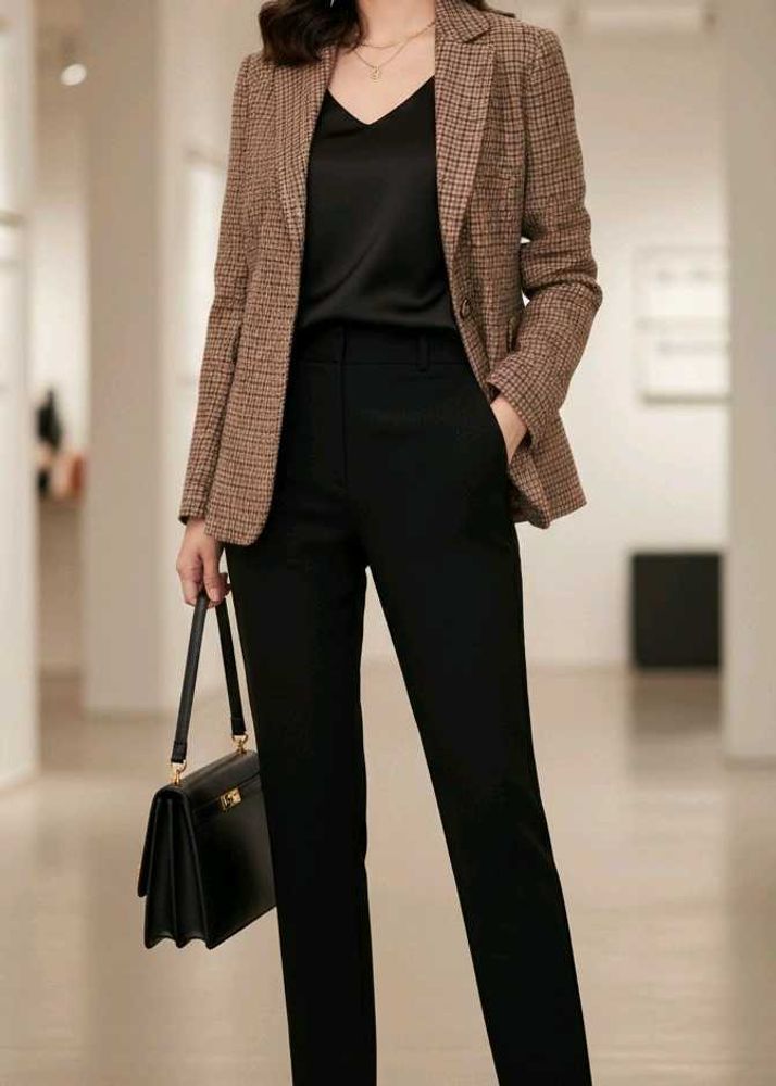 Vintage Checked Blazer