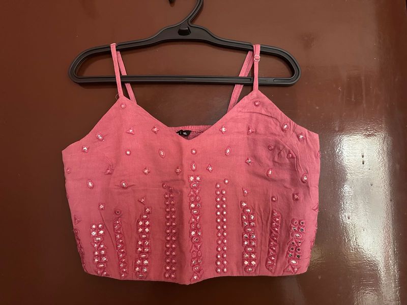 Zudio Pink Strappy Top