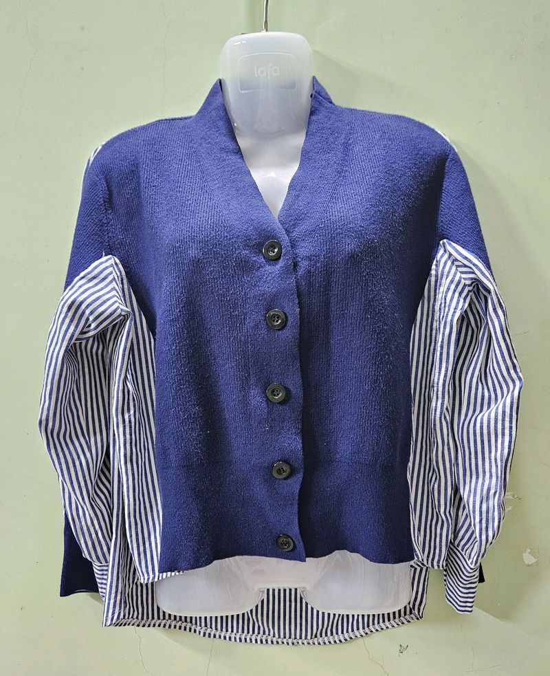 Navy Blue Sweat Shirt
