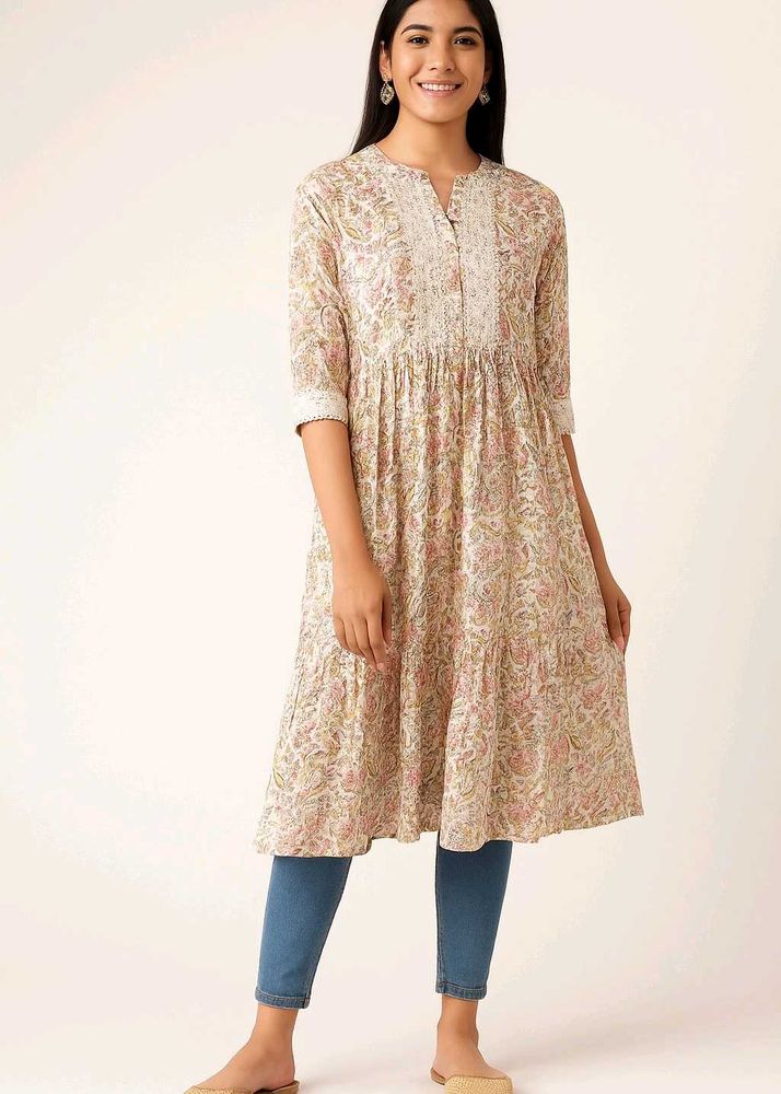 Multicolored Floral Kurta
