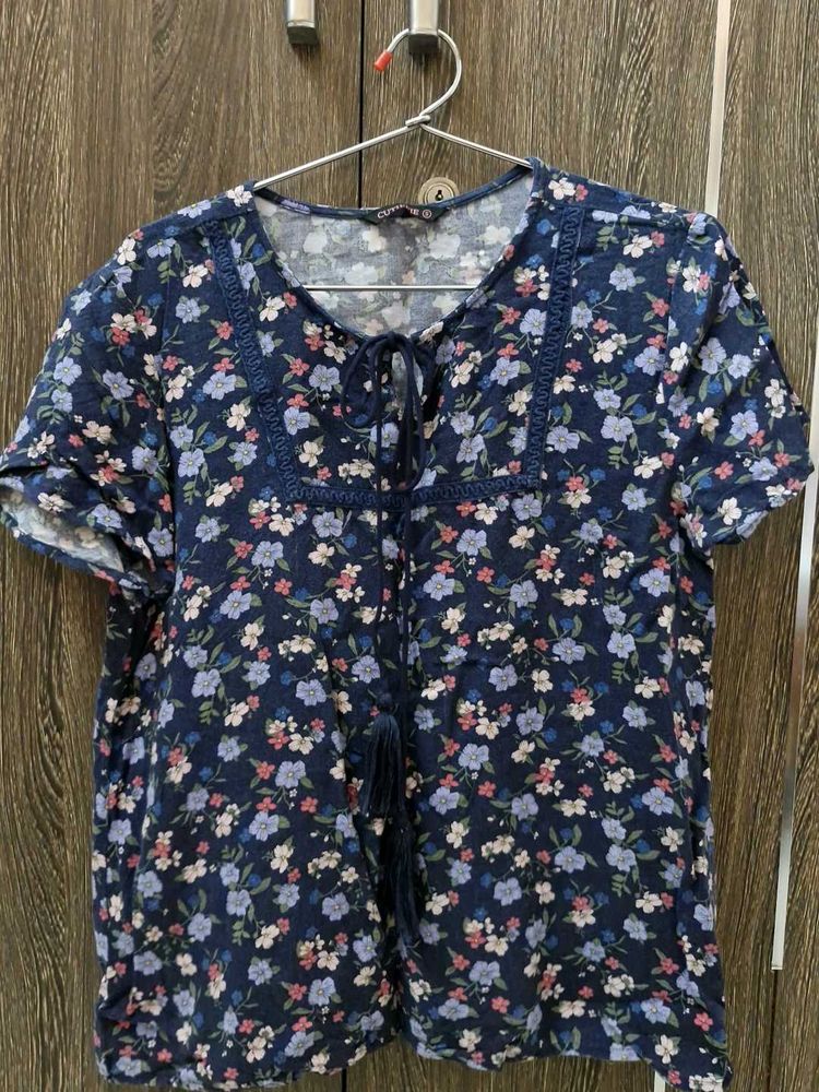 Floral Blue Top 💙