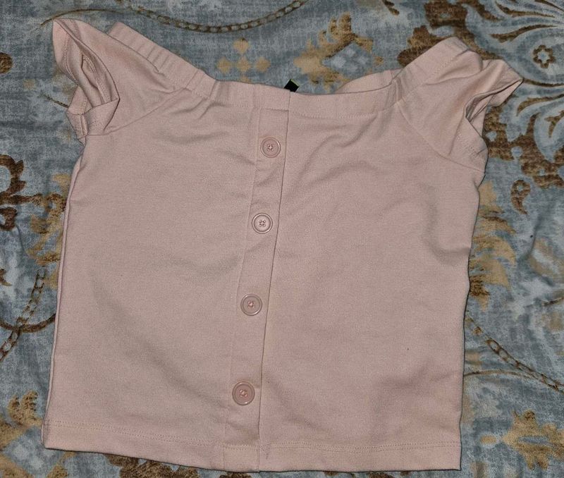Cute Pink Button-Down Top