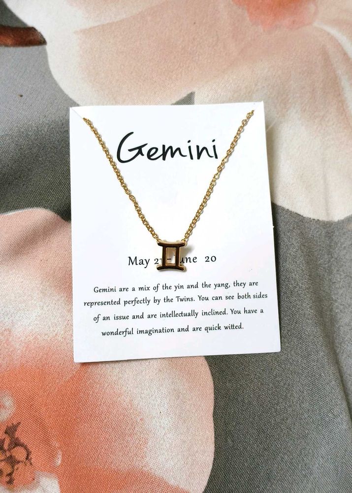 Trendy New Gemini Zodiac Necklace