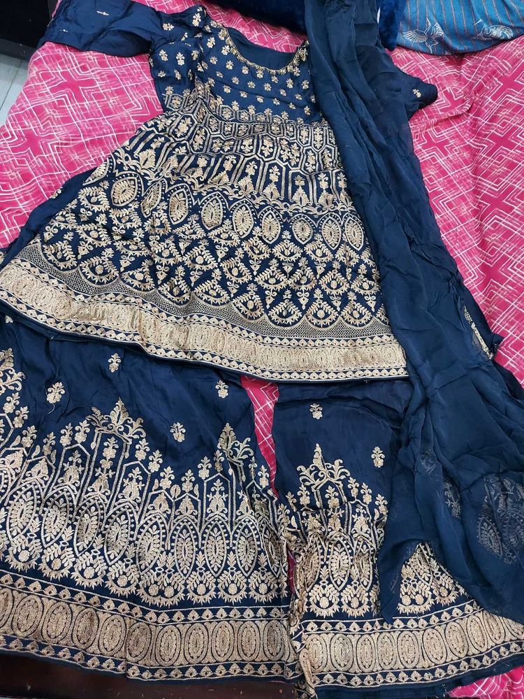 Beautiful Threadwork Sharara Set For Women