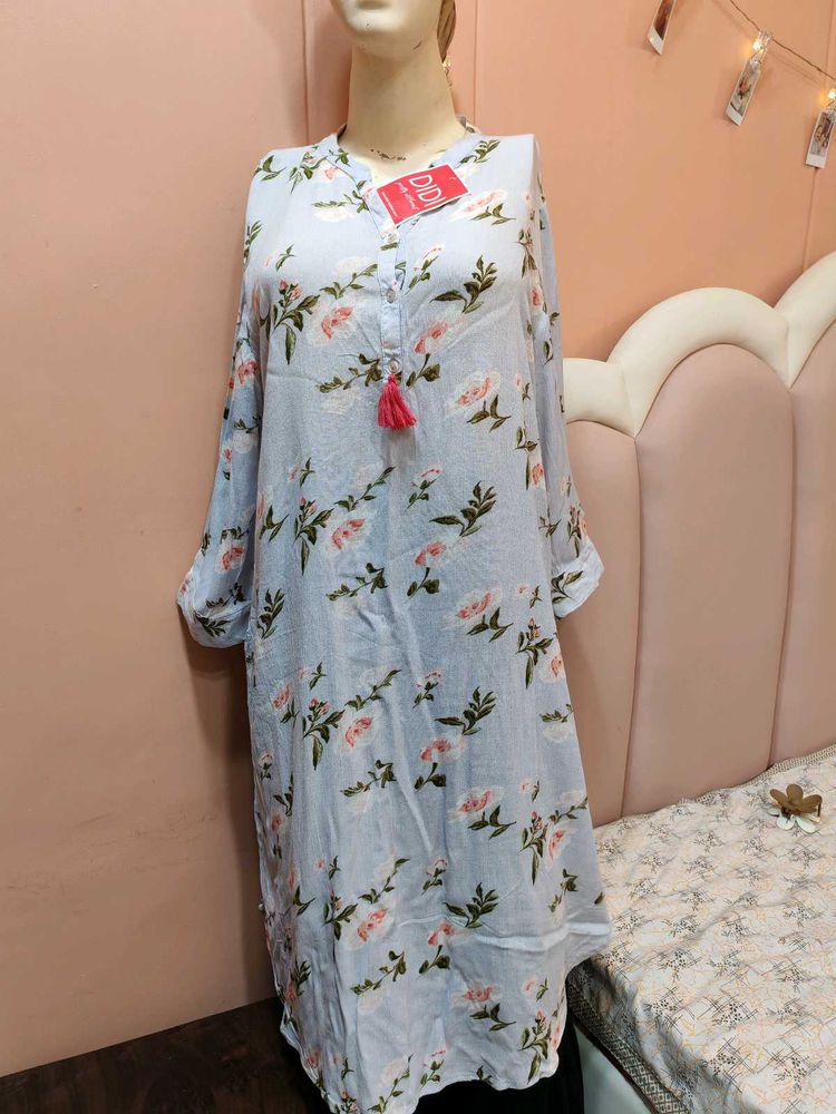 💙 Floral Long Kurta 💙