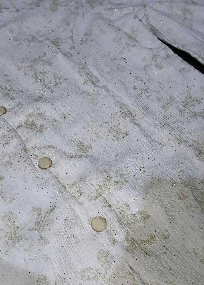 Floral Print Button-Down Top