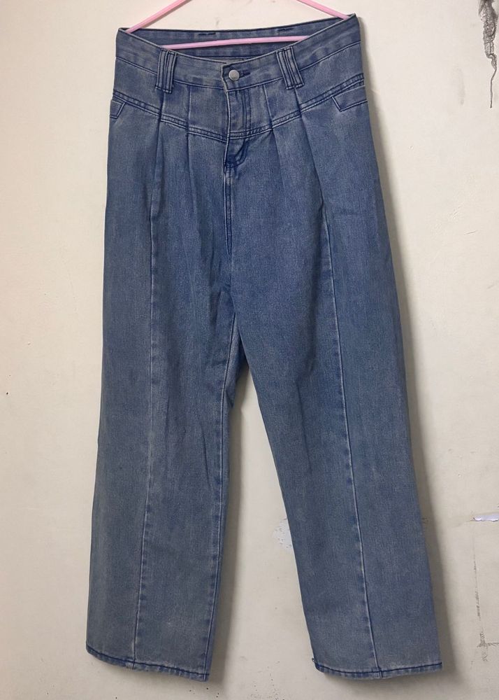 Wide Leg Denim Jeans