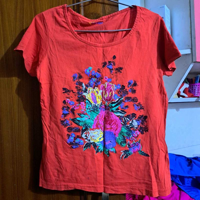 Floral Print Tee