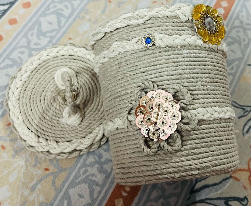 Rope Storage Box with Lid