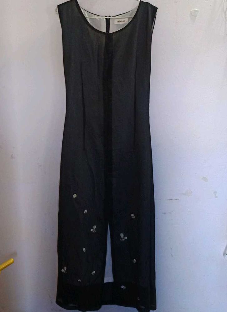 Black Georgette Maxi Dress