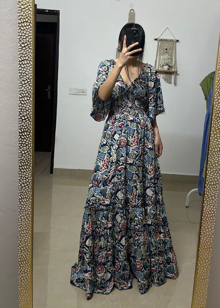 Printed BOHEMIAN Tiered Maxi Dress