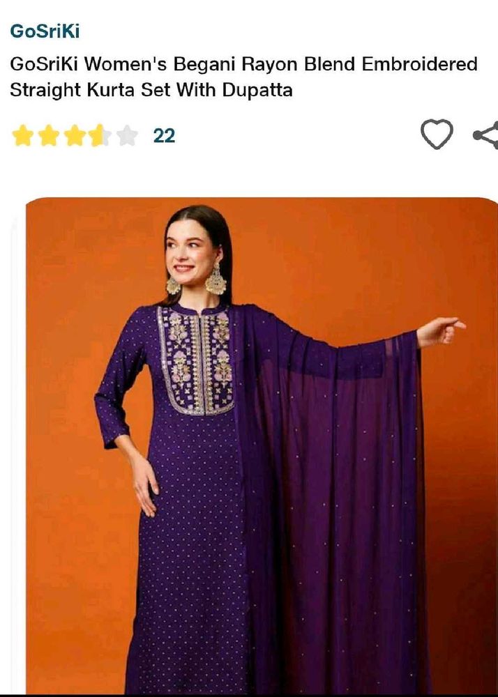 Elegant Embroidered Kurta Set