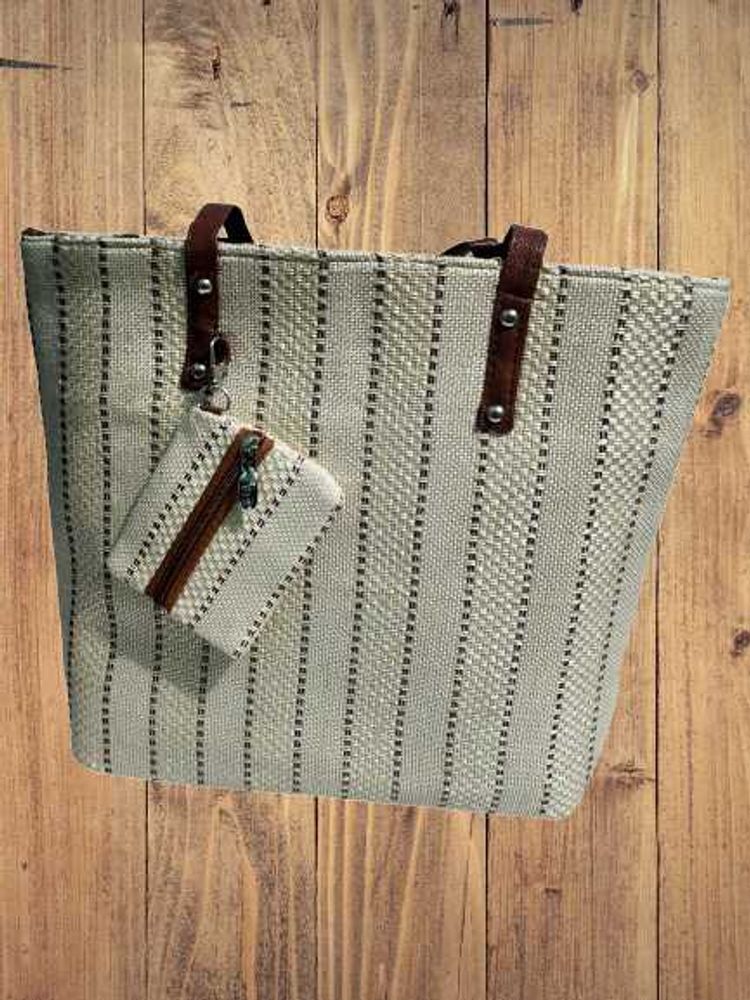 Jute Handcrafted White Hand Bag