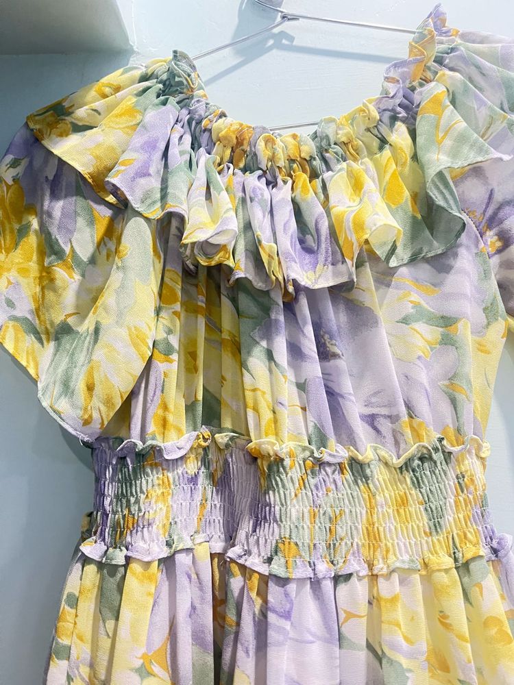 Floral Ruffle Dress