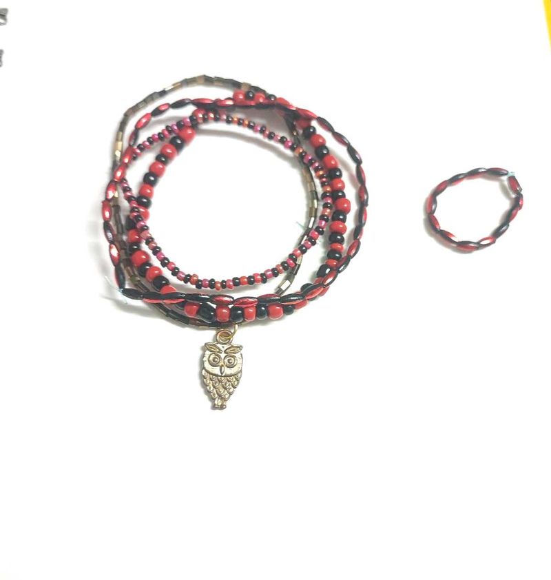 Goth And Boho Bracelet Stack 🥀🕸️