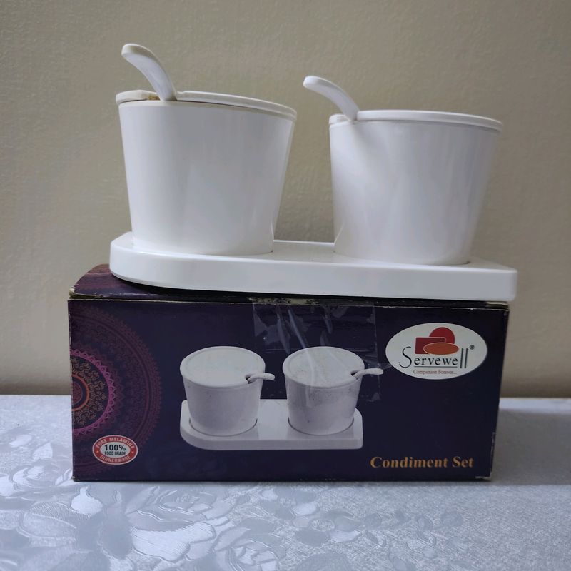 🆕️ White Condiment Set (with Tag)