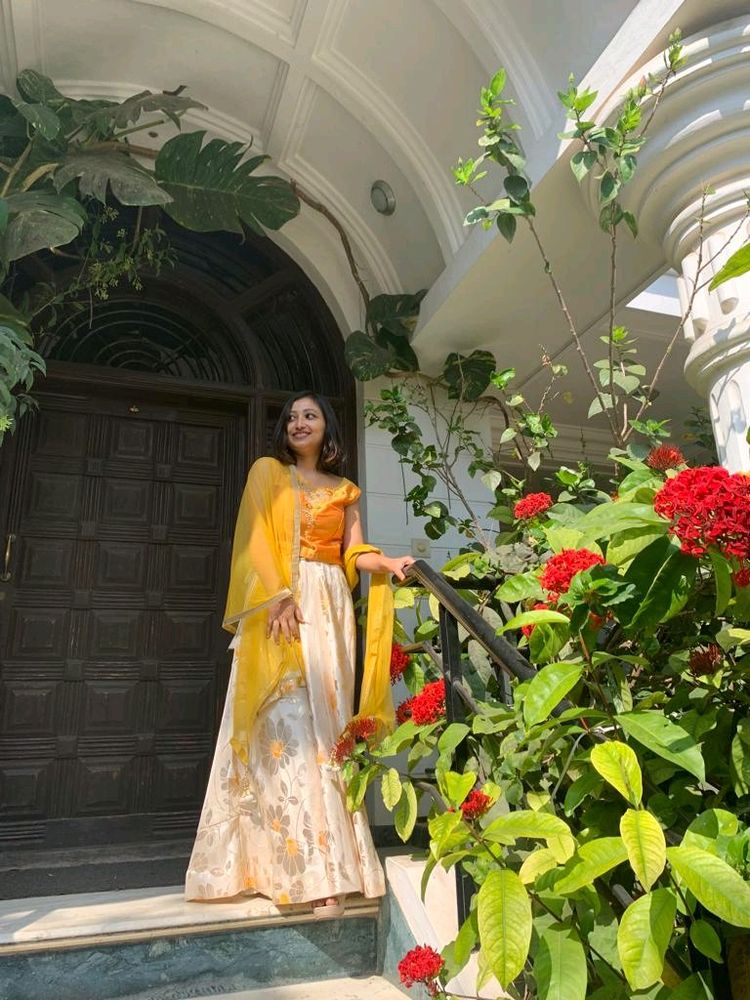 lehenga, choli and dupatta set