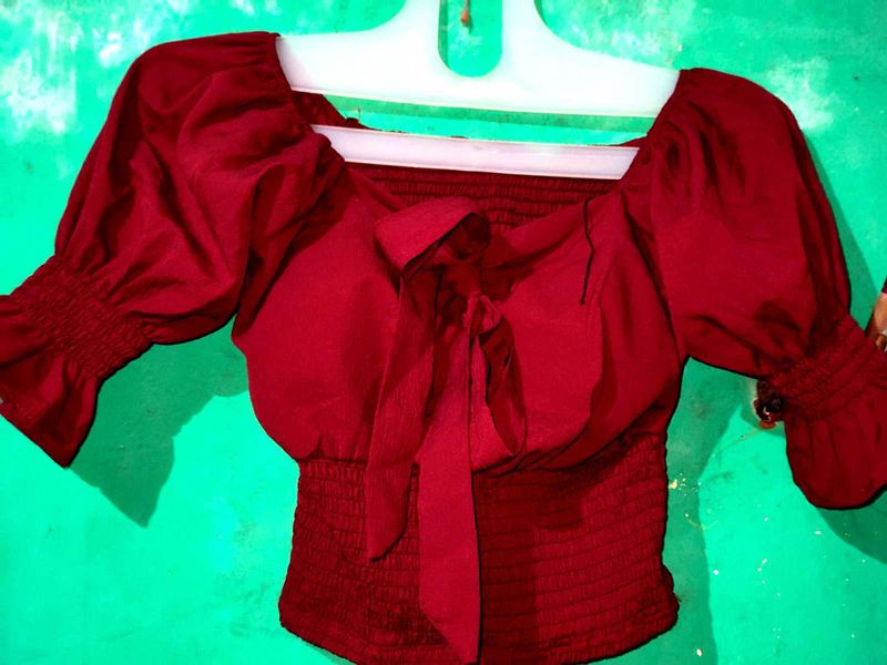 Bow Front Crop Top