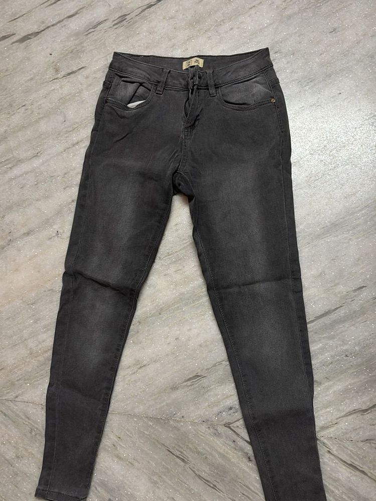 Gray Denim Jeans