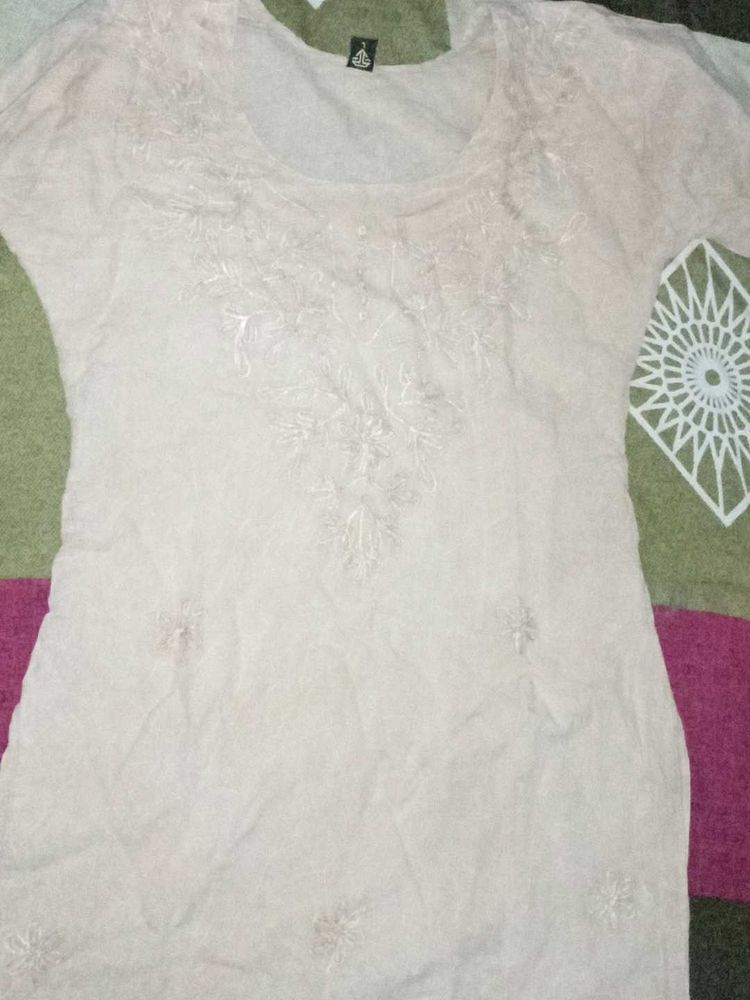 Beige Colour Short Kurti