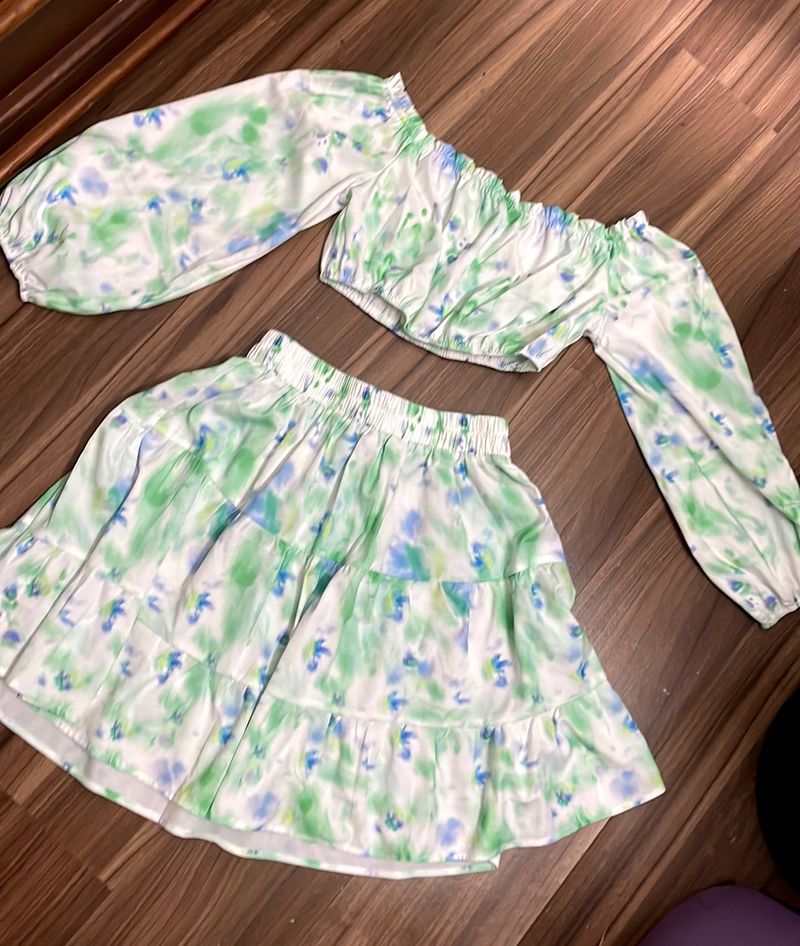 Urbanic Skirt And Crop Top