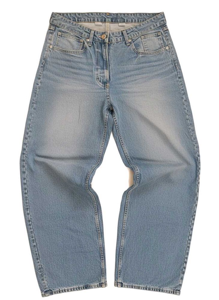 Light Wash Wide Leg baggy Denim Jeans