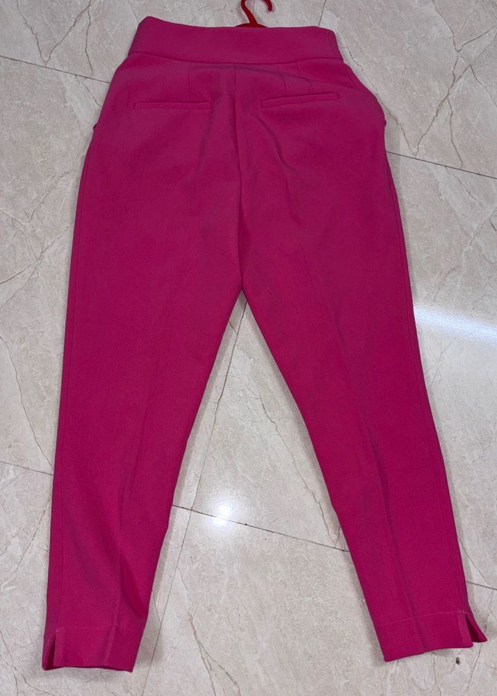 Pink Straight Leg Pants