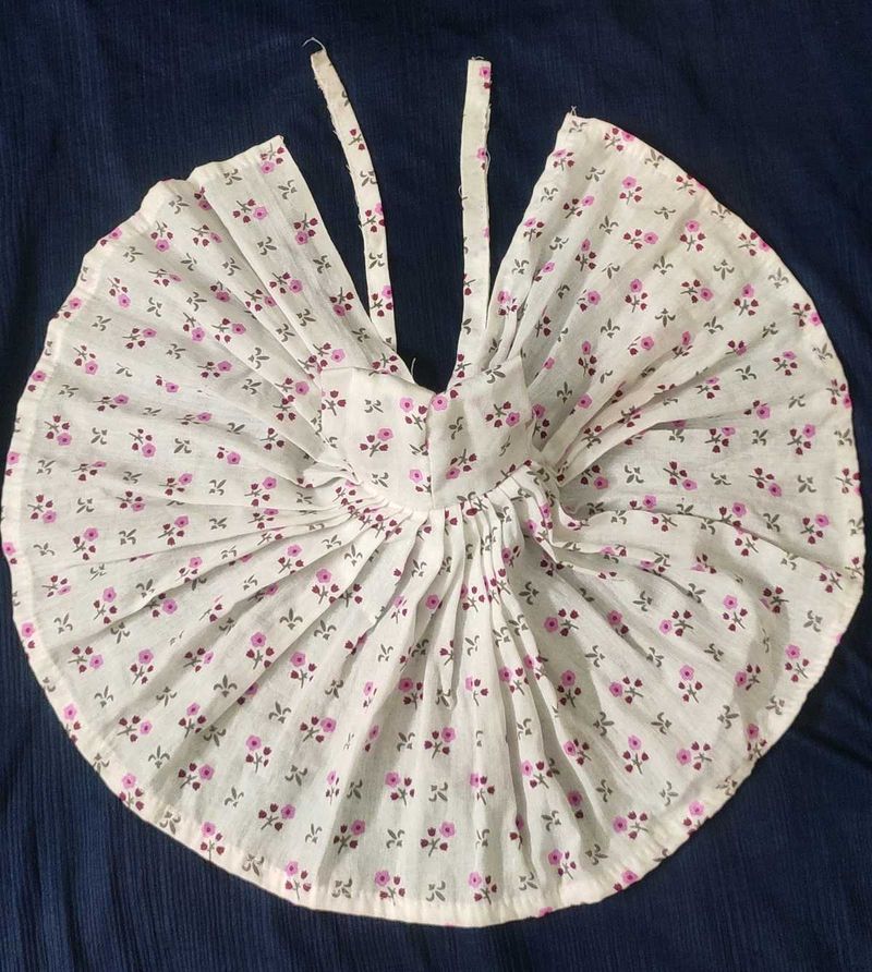 Vintage Floral Krishna Dress