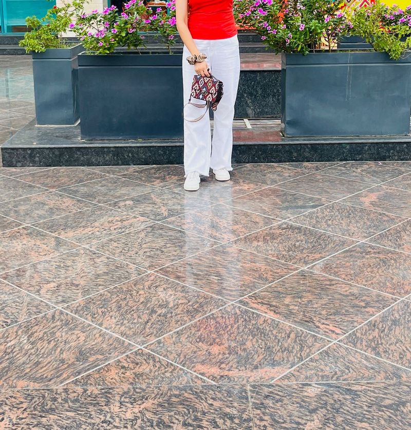 white wide leg jeans