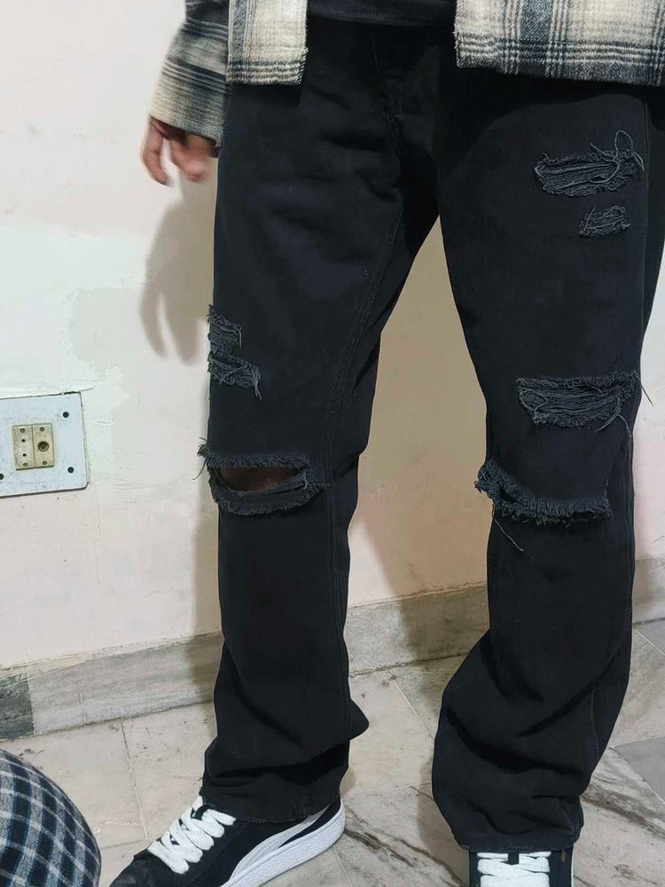 Ripped Black Jeans