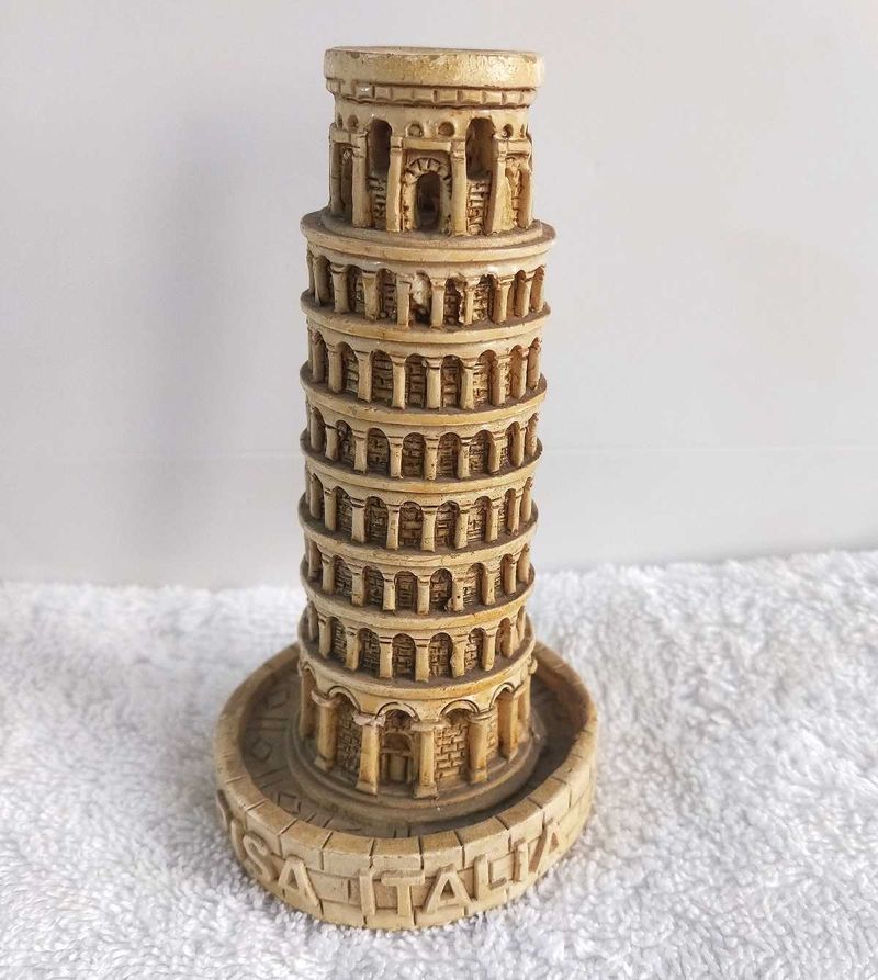 Vintage Tower of Pisa Statue from Italy