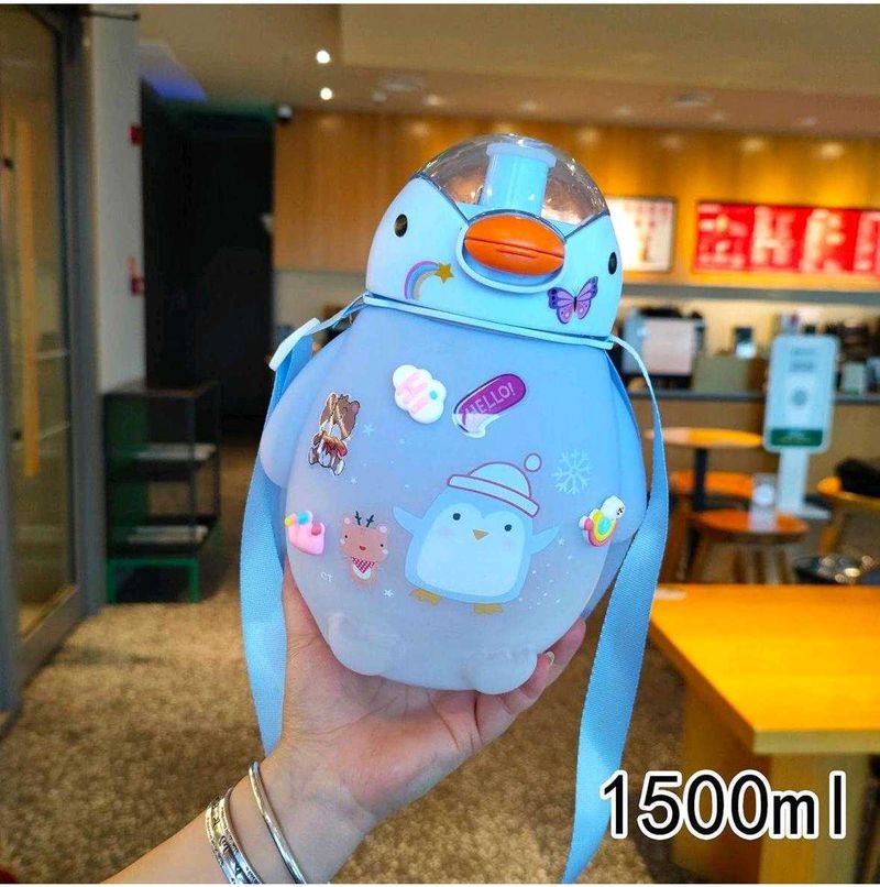Penguin Plastic Water Bottle