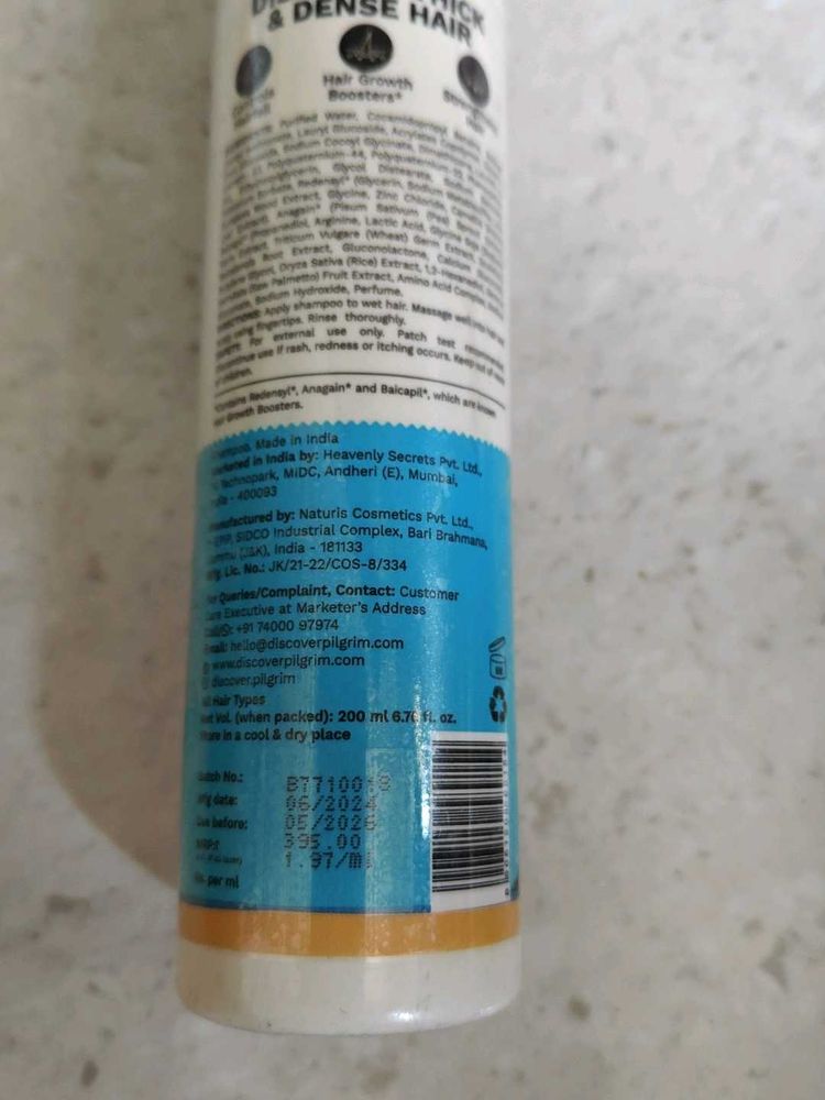 Pilgrim Shampoo  Redensyl And Anagaim