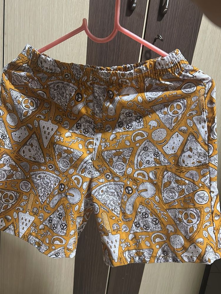 Pizza Shorts For Girls And Boys
