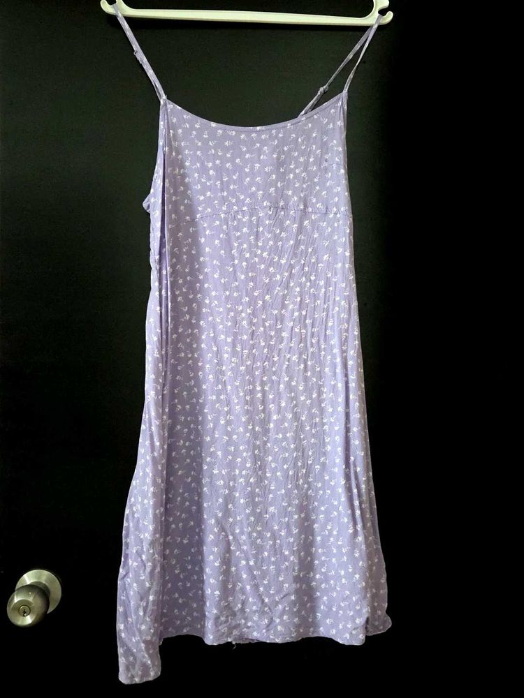 Floral Lavender Slip Dress